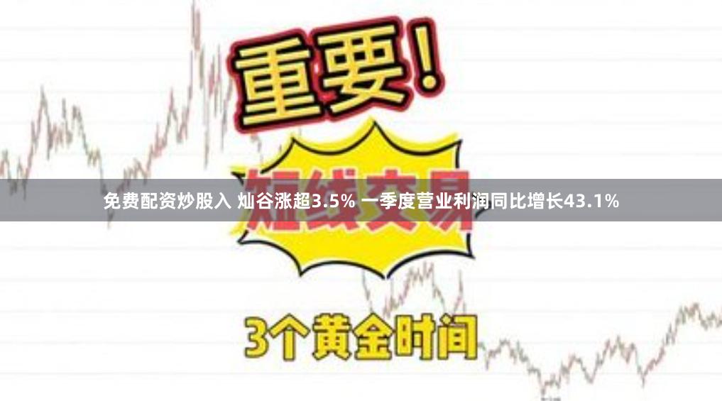 免费配资炒股入 灿谷涨超3.5% 一季度营业利润同比增长43.1%