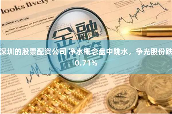 深圳的股票配资公司 净水概念盘中跳水，争光股份跌0.71%